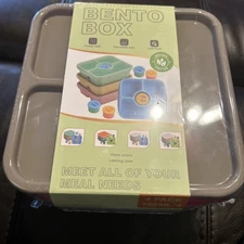 Bento Snack Box 4pack 750ml  Sealed FREE SHIPPING