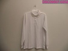 Sport-Tek Men's Casual Moisture Wicking Polo Shirt Long sleeve White Small ST657