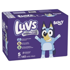 Luvs Diapers Size 5, 140 Count, 49.99 per box- FREE SHIPPING 