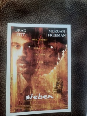 SIEBEN | 1995 | CINEMA Karte | Pitt | Freeman