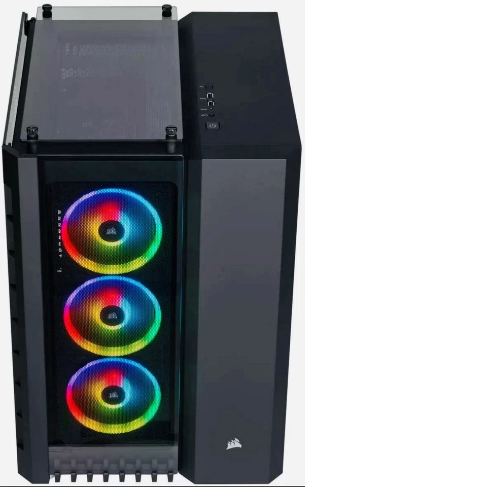 Crystal Series 680x RGB ATX high airflow Tempered Glass smart Gaming case Black - Image 3 of 4