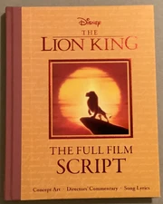 Fine 2022 HC First Edition Disney Lion King Full Script
