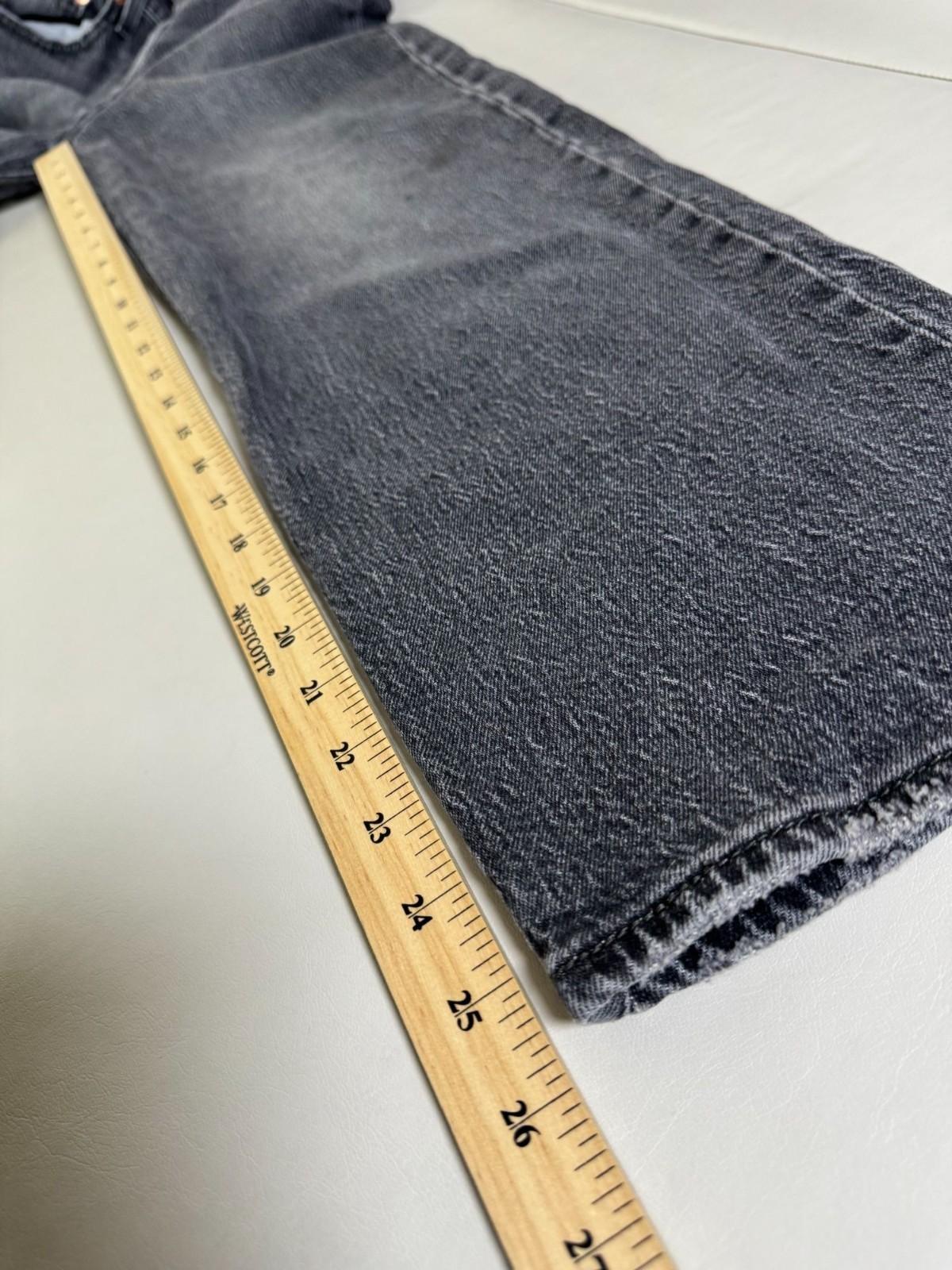 Levis Ribcage Straight Ankle Black Jeans Women Size 25 Casual Button Fly Classic thumbnail 5