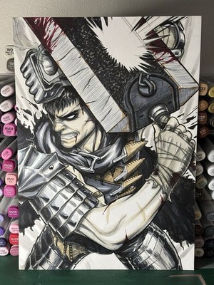 Guts Berserk A4 Original Art - Arttrober 2025