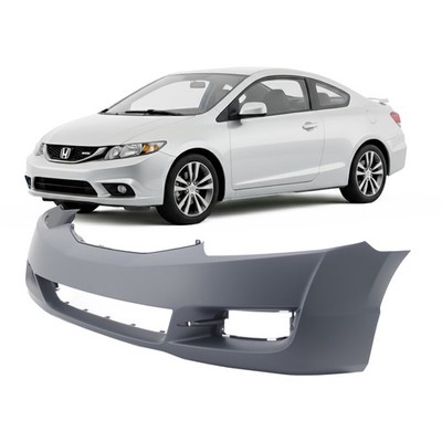 2009-2011 Honda Civic Coupe Primed Front Bumper Cover HO1000262