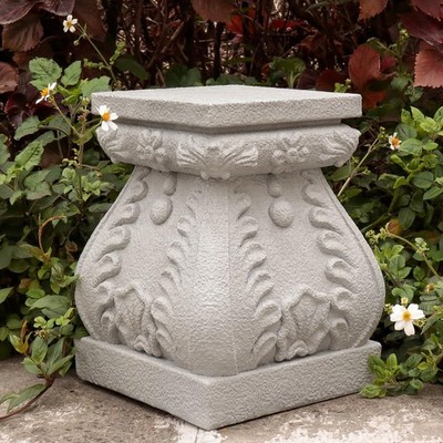Outdoor Pedestal Stand for Garden Decor - ClassicalL Plinth Pedestal Stand fo...