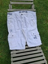 Camp David Cargo Shorts Herren XXXL Weiß