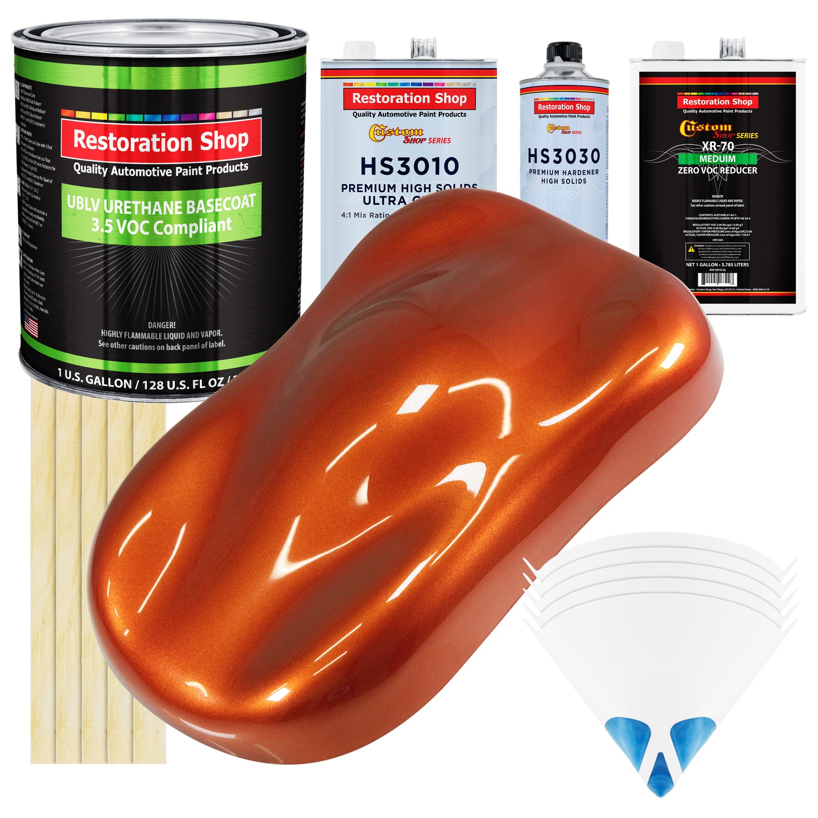 Inferno Orange Pearl Metallic Prem Gallon Kit Low VOC URETHANE BASECOAT Paint