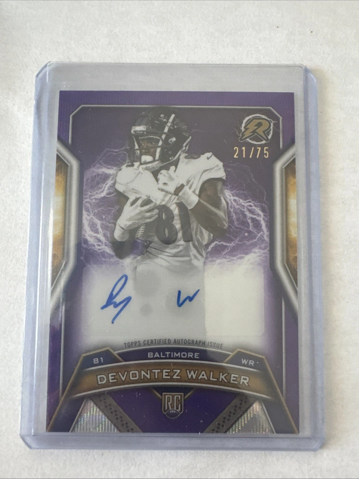 Devontez Walker Topps Resurgence Rookie Signatures #RRSDW Red Power Surge