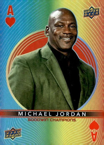 MICHAEL JORDAN 2022 UD Goodwin Champions Playing Cards #ACE-HEARTS Bas ID:165245