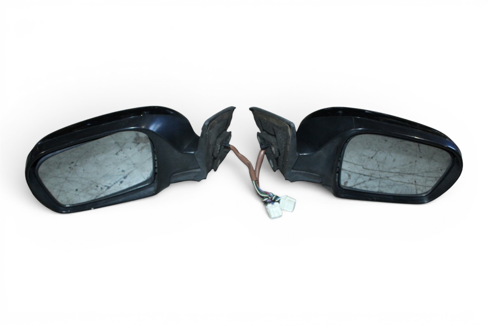Subaru WRX STI 12-14 Sedan GVB OEM Black Power Folding Mirror Set JDM EJ257