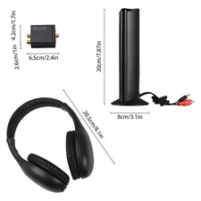 Wireless Headphones For TV Watching With Transmitter And Decoder 5 In 1 TV YVUR