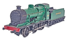 Southern Green 350 Steam Loco L1 0-6-0 OO Gauge Vintage Power Model Runner Unbox
