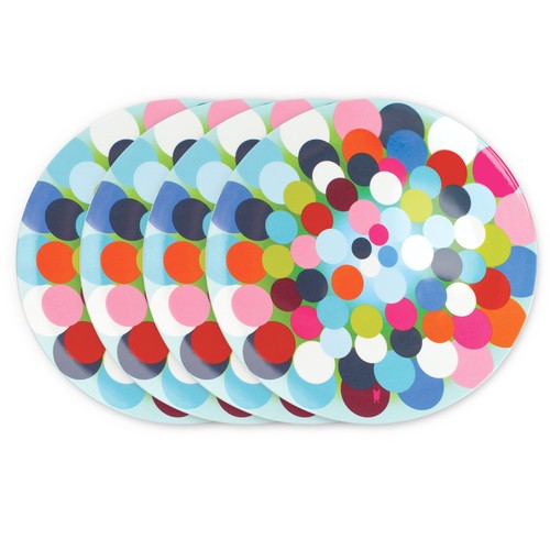 9" Melamine Dinnerware Colorful Salad, Side Plate - Bindi - Picture 5 of 9