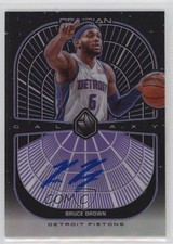 2019-20 Panini Obsidian Galaxy Electric Etch Purple 73/75 Bruce Brown Auto ux1