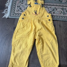 Vintage 2000s Rugrats Angelica Overalls Yellow SIZE 2T