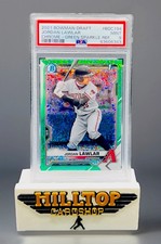 2021 1st Bowman Chrome Jordan Lawler Green Sparkle Refractor Rookie # /99 PSA 9