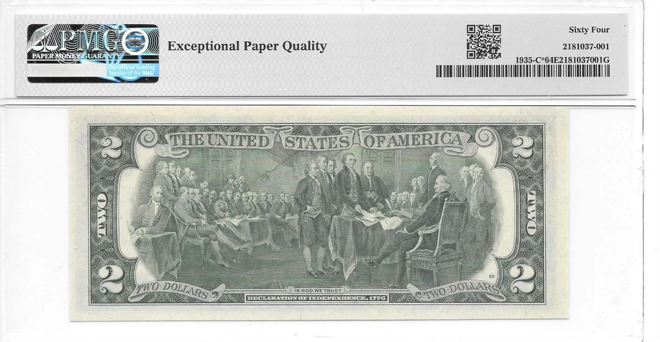 1976* Philadelphia* $2 FRN Star Note (C* Block) PMG 64 EPQ Choice Uncirculated - Image 4 of 4