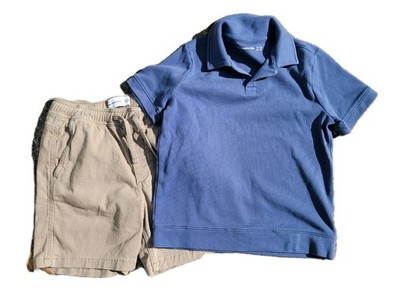 Abercrombie Kids Boys 2 Piece Set Size 11/12 Shorts & Johnnie Collar Icon Polo 