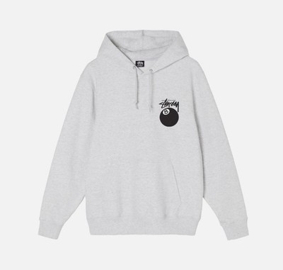 Stussy 8 Ball Hoodie Ash Heather Hoodie - XL | eBay