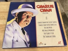 THE CHARLIE CHAN COLLECTION 6 Movies Laserdisc 4 Disc Box Set ML104785 EUC