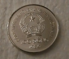 Vietnam 1986 100 Dong Auto Coin Very Rare Choice BU