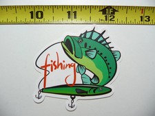CAUGHT FISH ABOVE LURE FISHING SMALL STICKER DECAL SPORTS OUTDOOR LIFE HOBBY