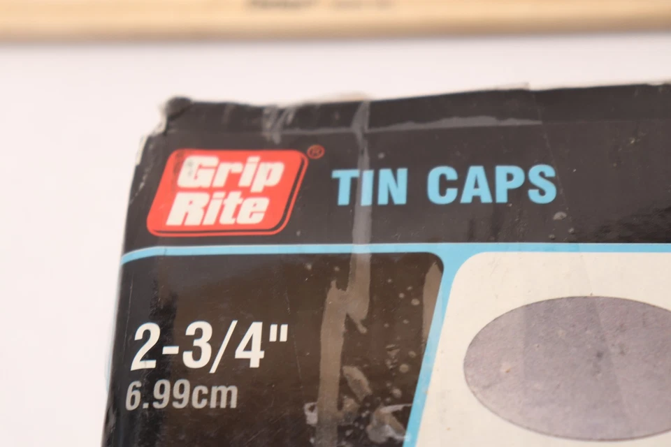 (400-Pk) Grip Rite Tin Cap Discos Completamente Redondos Electro-Galvanizados 5 Lb. 1 TIN5 Foto 2 de 4