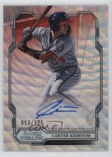 2019 Bowman Sterling Prospect Wave Refractor 53/125 Carter Kieboom Auto 2f9