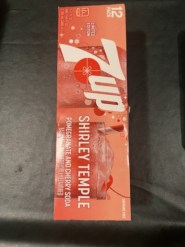 7UP Shirley Temple Soda Limited Edition Pomegranate & Cherry 12 Pack EXP 06/2025 - Picture 2 of 3