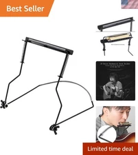 Sleek Harmonica Holder with Metal Frame - Hands-Free Design for 10 Hole Use