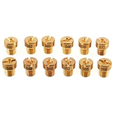 Fit #75-#102 for Dellorto sha phbg 12pcs 5mm Carburetor Carb Main Jets
