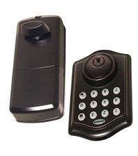 Honeywell Matte Black Touchscreen Keypad Electronic Deadbolt Lock