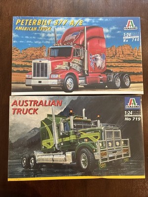 Italeri 1/24Peterbilt 377 A/E American Truck Road Rebel & Australian Truck NEW