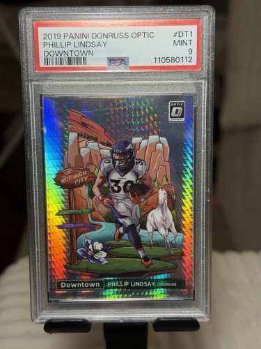 Phillip Lindsay #DT 1 2019 Donruss Downtown card