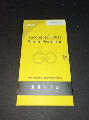JETech Tempered Glass Screen Protector for iPhone 6.7-Inch, 1-Pack
