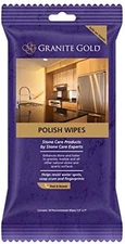 Granite Gold Polish Wipes for Granite & Stone, 18 Count