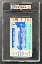 1972 World Series Game 1 Ticket Stub Cincinnati Reds Oakland Athletics iCert 8