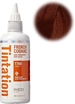 Red by Kiss Tintation French Cognac T760 Semi Permanent Hair Color, 5 fl oz