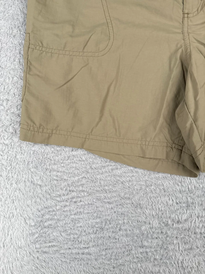 Columbia Shorts Women Large Beige Sandy River Cargo Elastic Waist Nylon 36x6 - Image 3 of 4