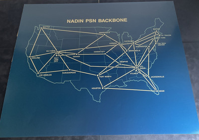 National Airspace Data Interchange Network Glossy Map PSN Backbone Gov't. FAA