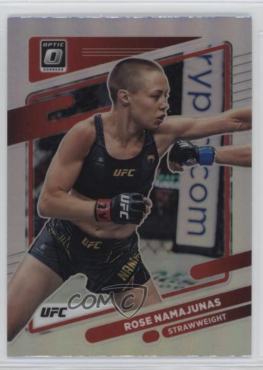 2022 Panini Donruss Optic UFC Holo Prizm Rose Namajunas #90 13u1