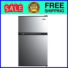 Arctic King 3.2 Cu ft Two Door Mini Fridge with Freezer [US STOCK-FREE SHIP]