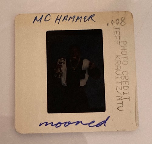 Vintage 1990s MC Hammer MTV VMA Awards Music Rap Hip Hop Promo 35mm Photo Slide - Picture 2 of 3
