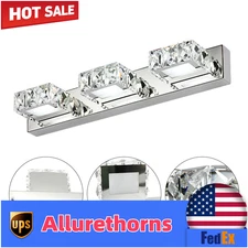 Crystal Wall Sconce Lighting Bathroom Vanity Wall Light Over Mirror Light LED