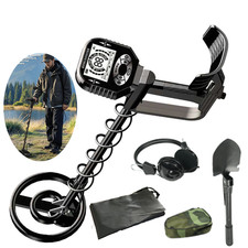 Professional Metal Detector High Accuracy Gold Detector Set Headphones  Shovel
