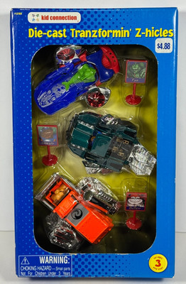 Kid Connection Die-Cast Tranzformin Z-hicles Secret Alienz Set NEW In Box #12180
