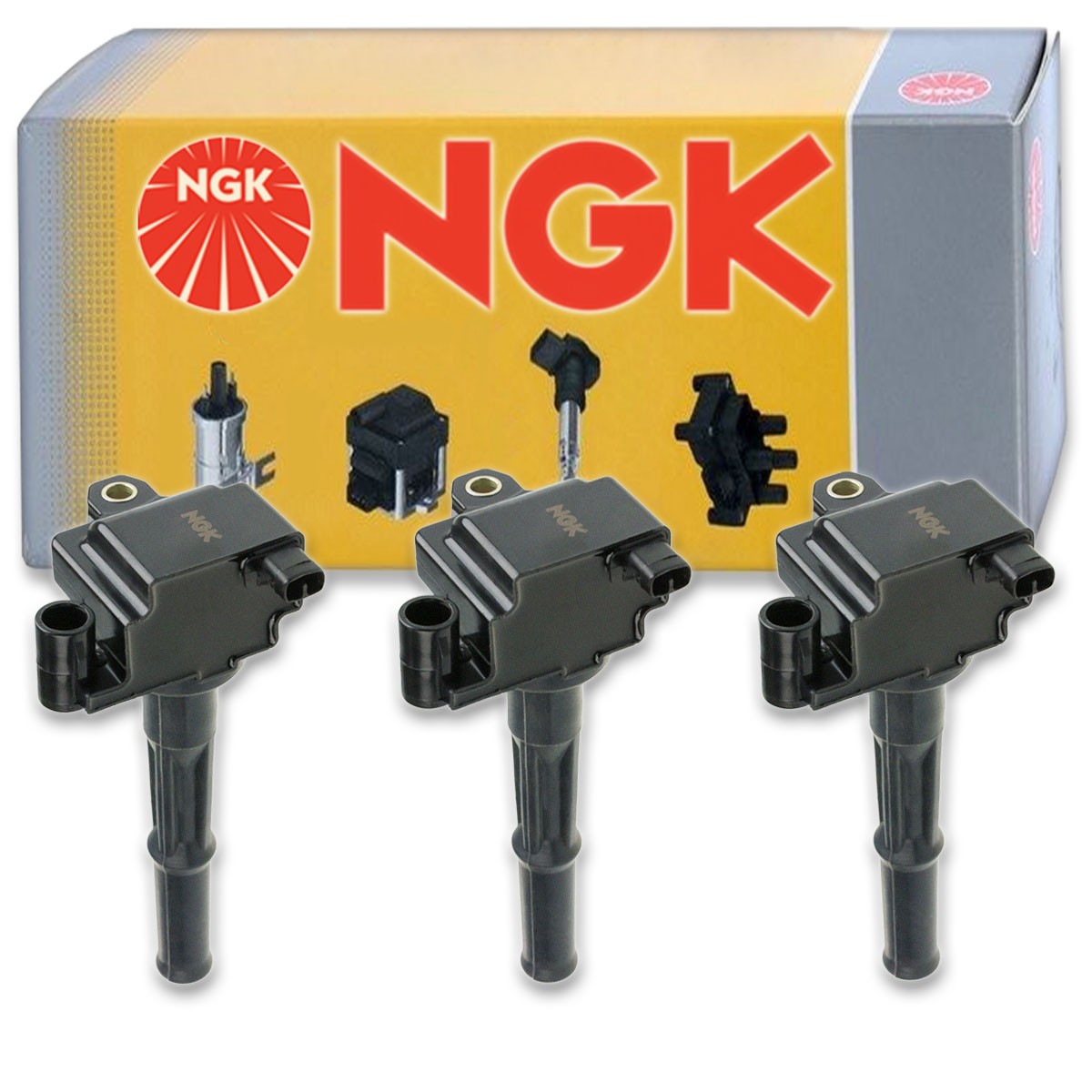 3 pcs NGK Ignition Coil for 2000-2004 Toyota Tundra 3.4L V6 - Spark Plug uz