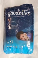 GoodNites -Bed Wetting Pull Up Overnight Underwear 11 Count L-XL Sz 8-14-READ
