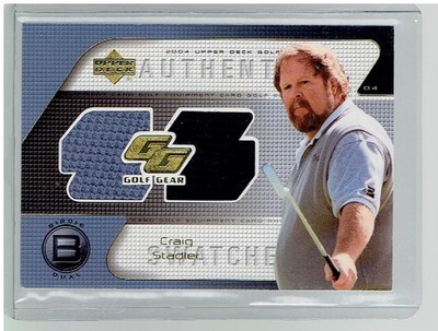 2004 Upper Deck Golf Gear Swatches Craig Stadler Birdie Dual Relic